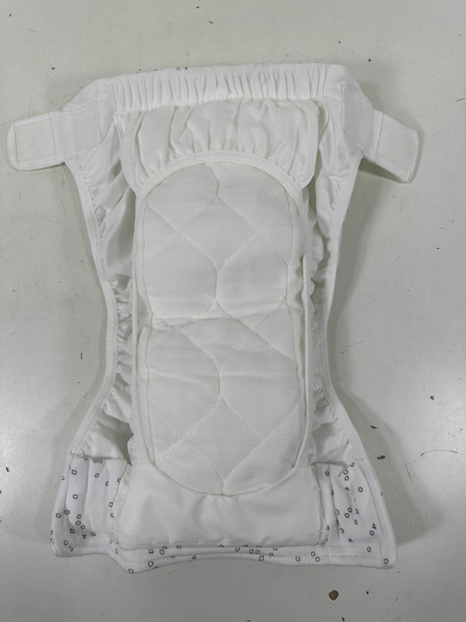 used Smart Nappy NextGen Hybrid Cloth Diaper Cover, Size 3 12-25 lbs Grey Confetti