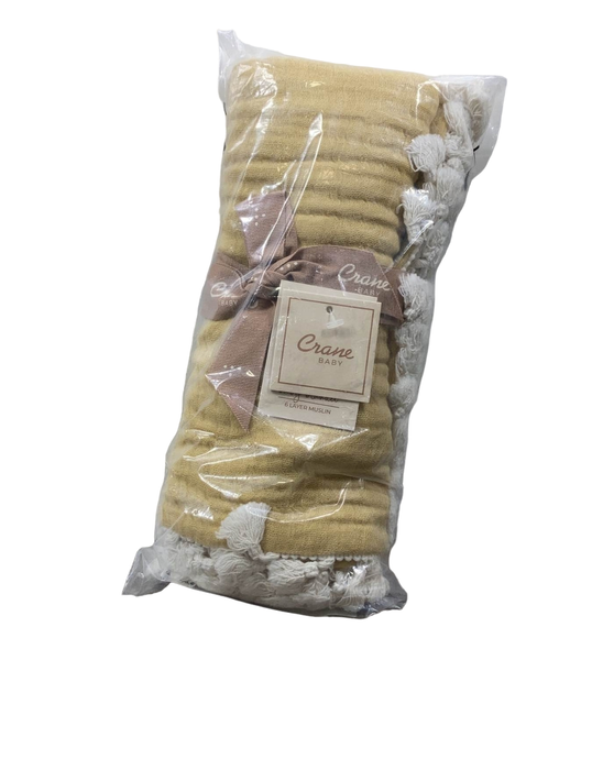 Shop Crane Baby 6 Layer Muslin Blanket, Ochre at Goodbuygears