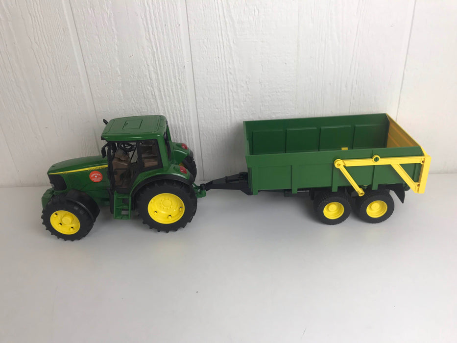 used Bruder John Deere Tractor With Tipping Trailer