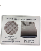 Shop BabyBjorn Bouncer Bliss, Dark Gray Frame, Sand Gray Cotton Classic Quilt at Goodbuygears