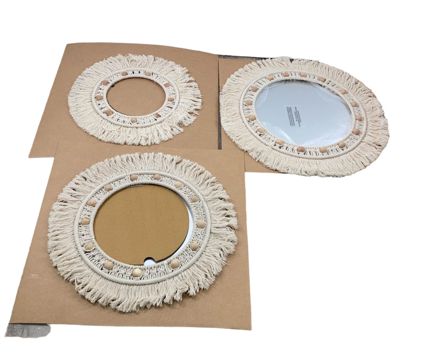 Shop Crane Baby Willow 3pc Mirror Macrame Wall Hangings at Goodbuygears