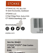 Shop Stokke Steps Chair Cushion, Jade Twill at Goodbuygears