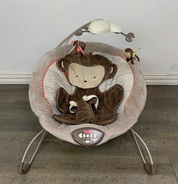 secondhand Fisher Price Deluxe Bouncer, My Little SnugaMonkey
