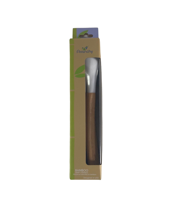 used Avanchy Bamboo Baby Spoons 2-Pack, Gray