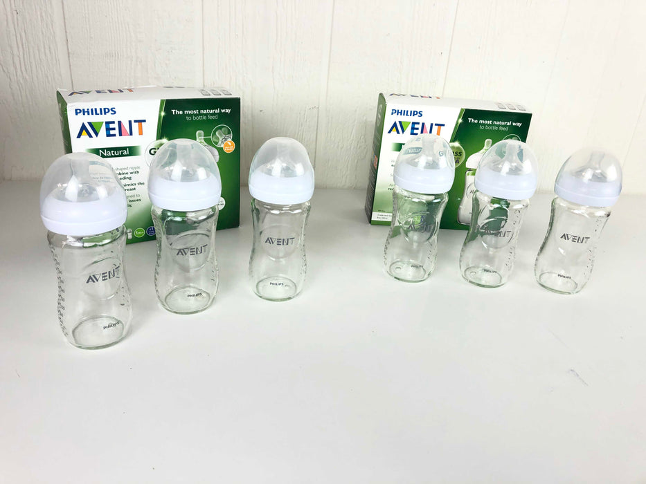 used Philips Avent Natural Baby Bottles Glass