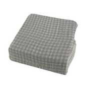 Shop Little Unicorn Cotton Muslin Fitted Crib Sheet, Tan Gingham at Goodbuygears