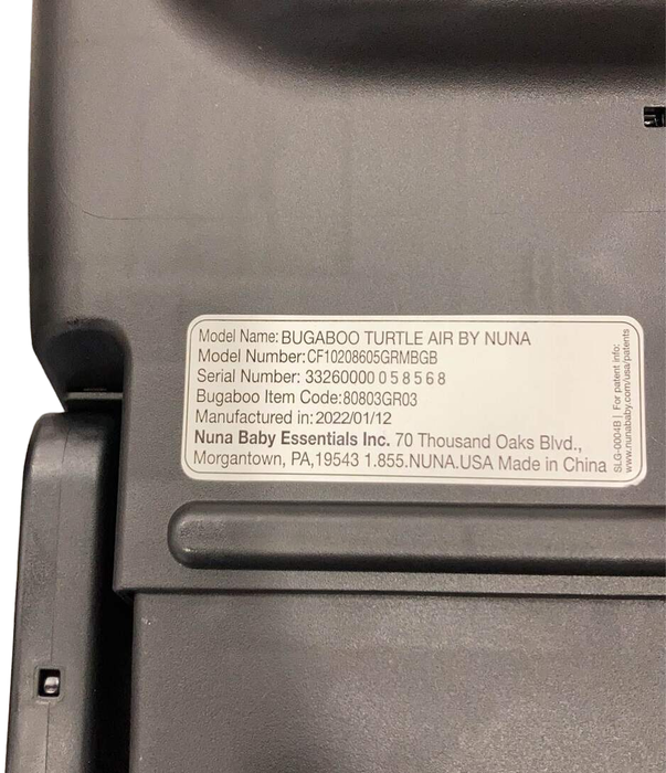 Shop Bugaboo Turtle Air by Nuna Car Seat, Grey Melange, 2022 at Goodbuygears