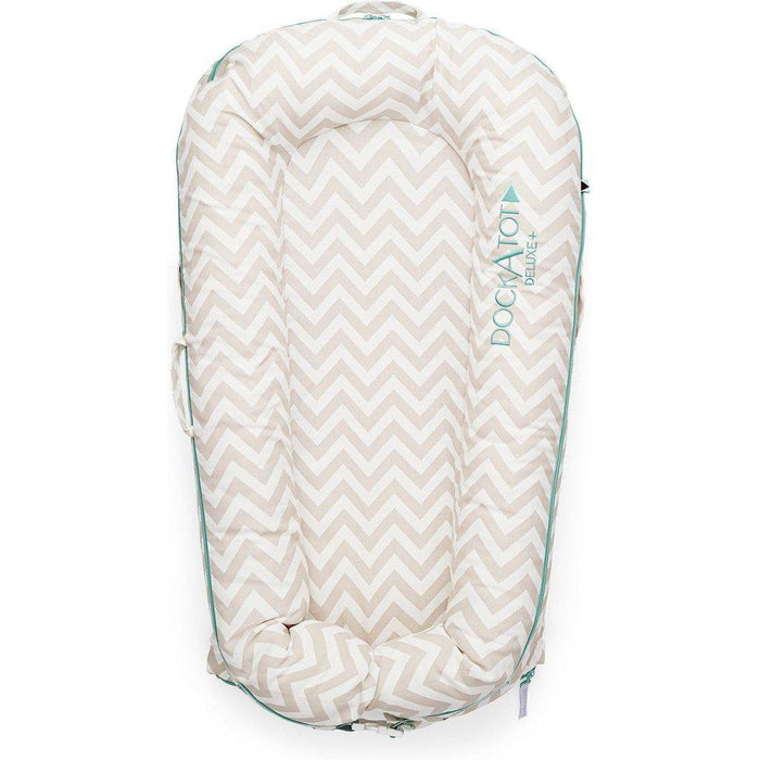 Shop DockATot Deluxe+ Dock, Silver Lining (Chevron) at Goodbuygears