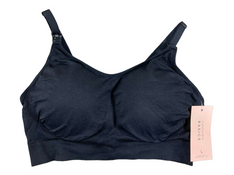 used Ingrid & Isabel Drop Cup Nursing Bra, Black Large