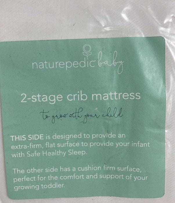 Shop Naturepedic Organic Lightweight Classic Crib 2-Stage Natural Mattress at Goodbuygears