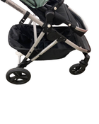 used Mockingbird Single to Double Stroller, 2023, Silver with Black Leather, Watercolor Drops, Sage