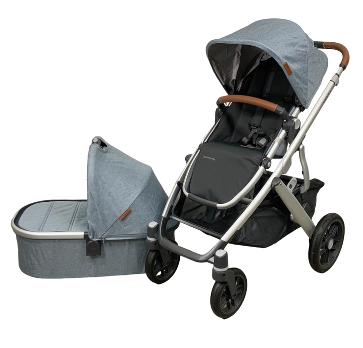 Shop UPPAbaby VISTA V2 Stroller, 2021, Gregory (Blue Melange) at Goodbuygears
