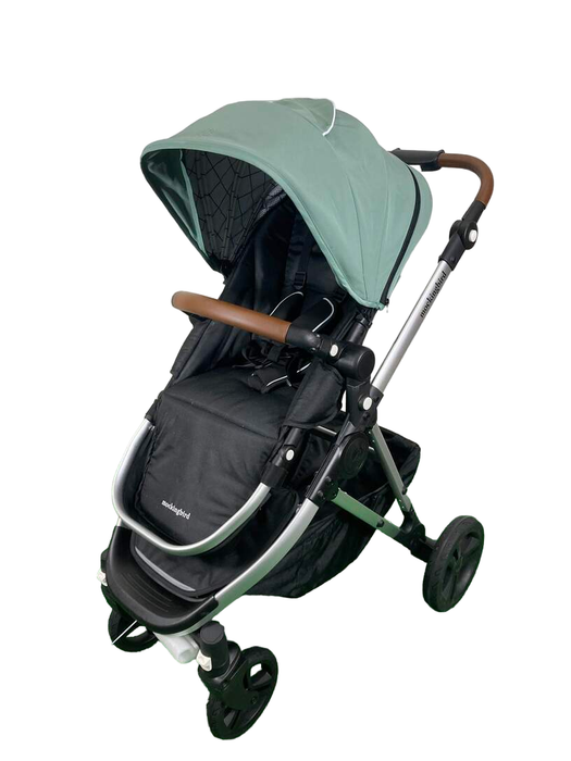 Shop Mockingbird Single 2.0 Stroller, Silver with Penny Leather, 2023, Windowpane, Sage at Goodbuygears