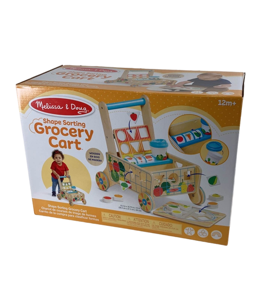 Shop Melissa & Doug Wooden Shape Sorting Grocery Cart at Goodbuygears