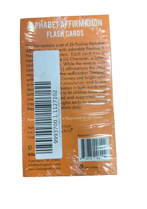 Shop Darlyng & Co. Alphabet Affirmation Flash Cards at Goodbuygears