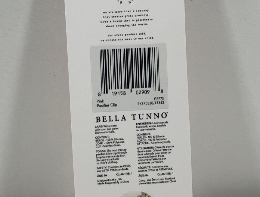 secondhand Bella Tunno Paci Clip, Pink