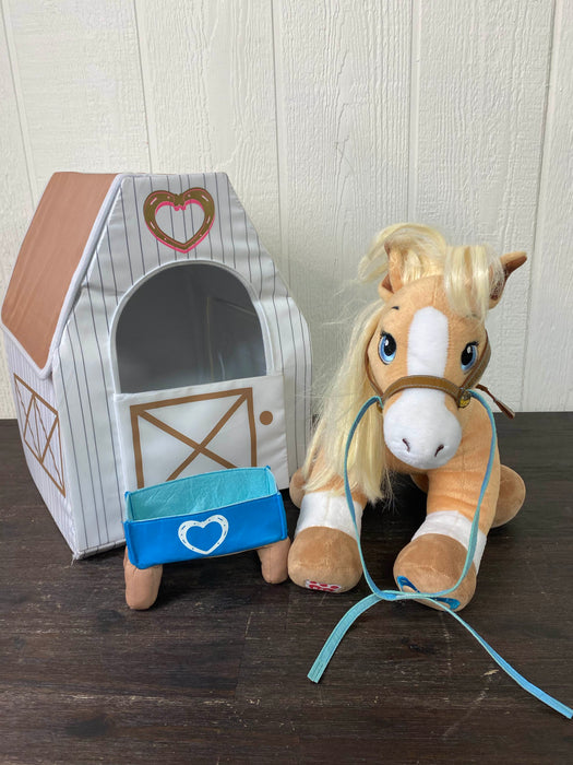 used BUNDLE Build A Bear Clothing And Accessories, Horse and horse stable