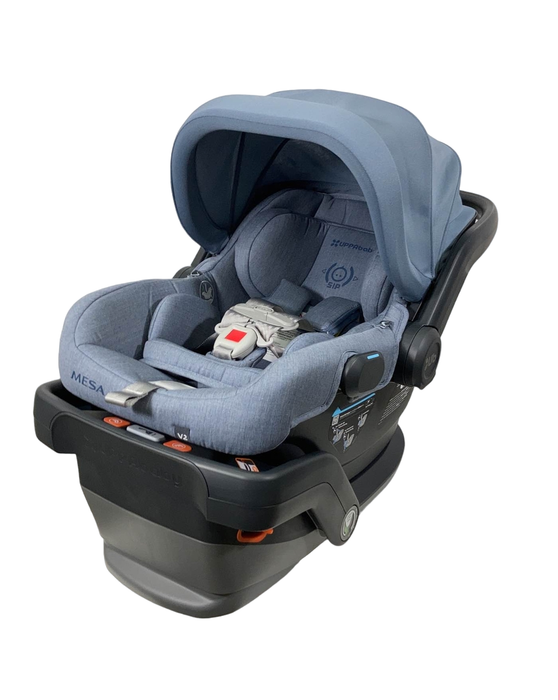 Shop UPPAbaby MESA V2 Infant Car Seat, 2023, Gregory (Blue Melange Merino Wool) at Goodbuygears