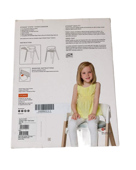 Shop Stokke Steps Chair Cushion, Jade Twill at Goodbuygears