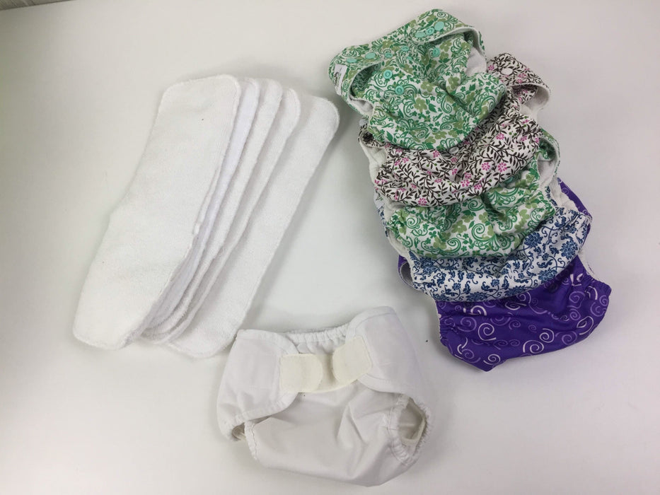 used BUNDLE Cloth Diapers and Inserts