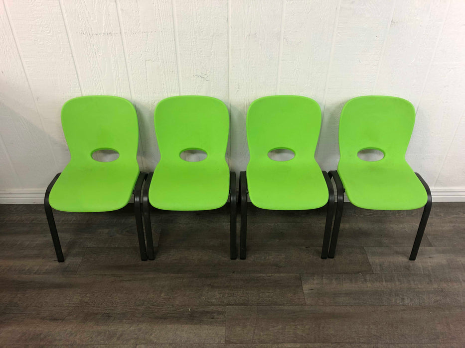used Lifetime Kids Stacking Chair, Set of 4