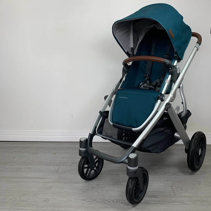 Shop UPPAbaby VISTA V2 Stroller, Finn (Deep Sea) at Goodbuygears