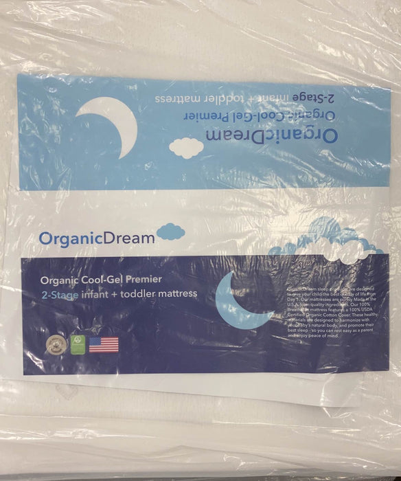 Shop Organic Dream Cool-Gel Premier Crib Mini Mattress, White at Goodbuygears