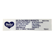 Shop Delta Children Little Folks Twin EZ Fold Ultra Compact Double Bassinet at Goodbuygears
