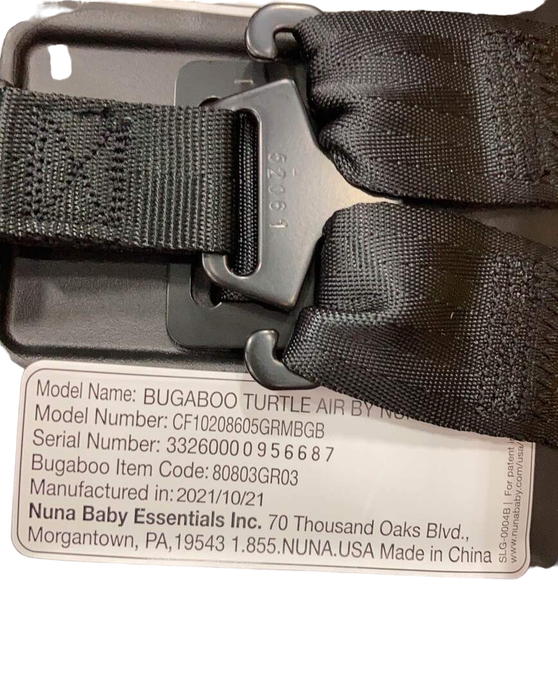 Shop Bugaboo Turtle Air By Nuna Car Seat, Grey Melange, 2022 at Goodbuygears