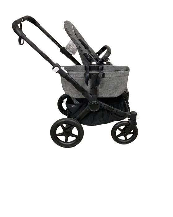 Shop Bugaboo Donkey 5 Mono Stroller, 2022, Black, Grey Melange, without Canopy at Goodbuygears