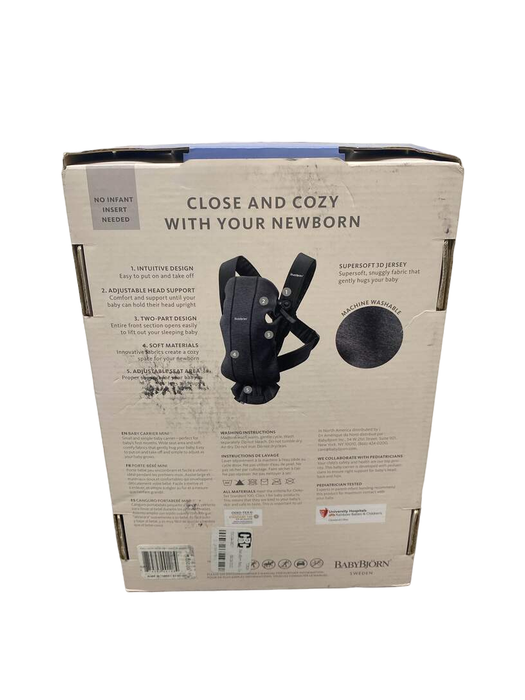 Shop BabyBjorn Baby Carrier Mini, Light Gray 3D Jersey at Goodbuygears
