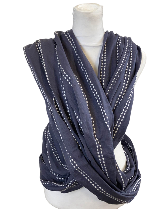 used Solly Baby Loop Carrier, Navy Ticking Stripe