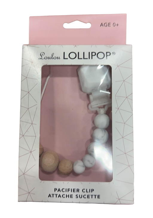 Shop LouLou Lollipop Pacifier Clip, Colour Pop, Marble Grey at Goodbuygears
