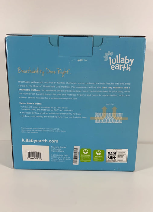 Shop Lullaby Earth Breathe Safe Air Breathable Crib Mattress Pad at Goodbuygears