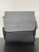 used Petunia Pickle Bottom Boxy Backpack Diaper Bag, In Graphite/Black