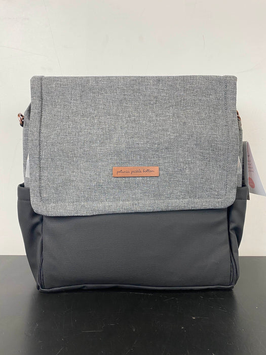 used Petunia Pickle Bottom Boxy Backpack Diaper Bag, In Graphite/Black