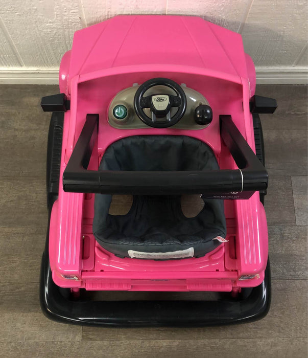 Bright Starts Ways To Play 4-In-1 Baby Activity Walker, Ford Mustang Pink