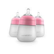 Shop Nanobébé Flexy Silicone Baby Bottles, 5oz, 3-Pack, Pink at Goodbuygears