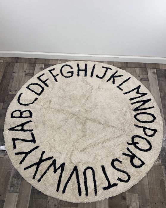 used Lorena Canals Round ABC Washable Rug