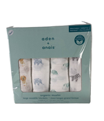Shop Aden + Anais Swaddle Organic Cotton Muslin 4 Pack  Animal Kingdom 47" x 47" at Goodbuygears