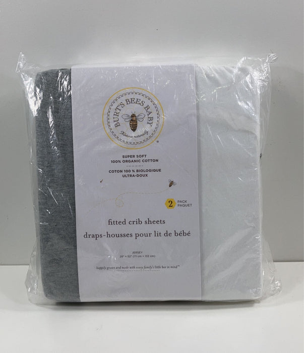 used Burt's Bees Baby Organic Cotton Jersey Fitted Crib Sheet