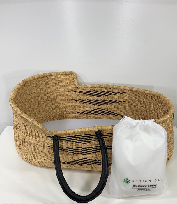 used Design Dua Natural Bilia Bassinet, Black