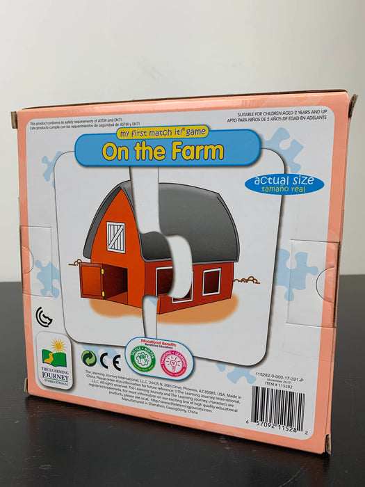 secondhand Learning Journey My First Match It Game - On The Farm