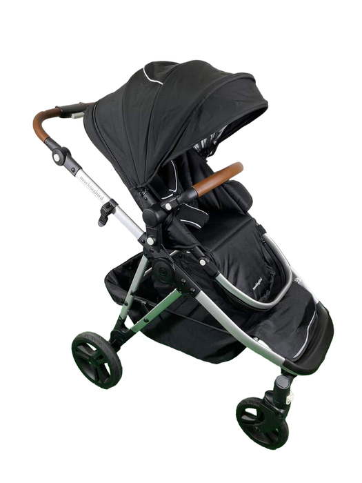 Shop Mockingbird Single to Double 2.0 Stroller, 2023, Silver with Penny Leather, Watercolor Drops, Black at Goodbuygears