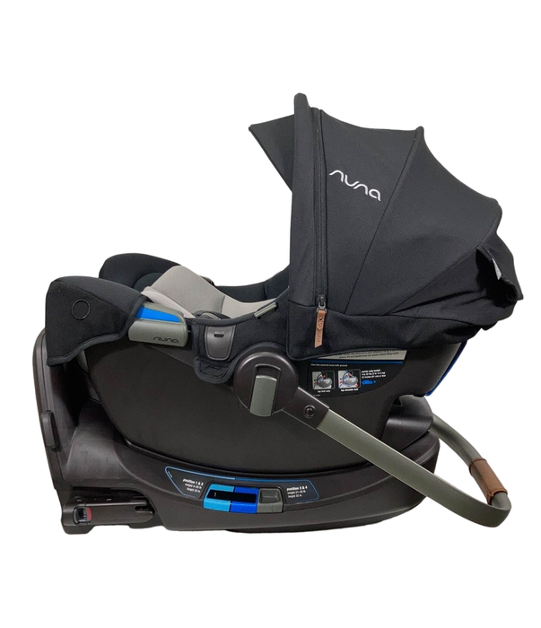 Shop Nuna PIPA rx Infant Car Seat with RELX Base, 2021, Caviar at Goodbuygears
