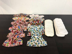used BUNDLE Cloth Diapers, One Size Pocket