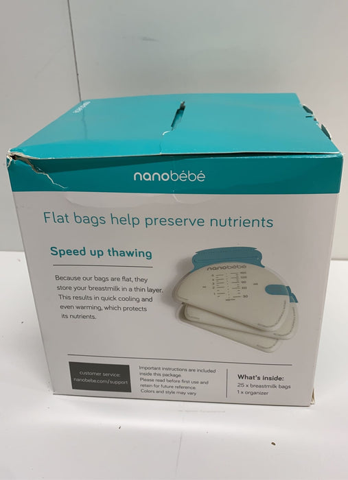 secondhand Nanobébé Milk Storage Organizer, & Storage Bags