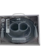 used ezpz Mini Feeding Set, Gray