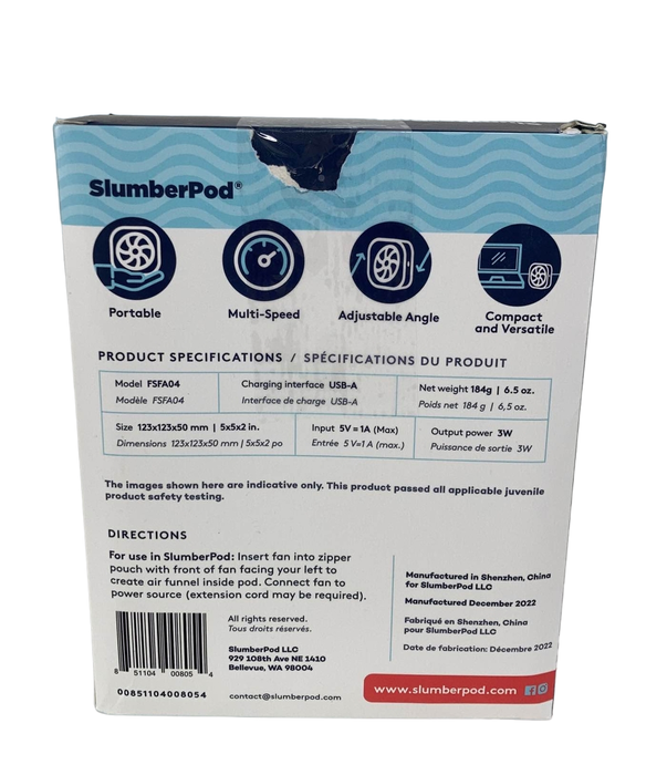 Shop SlumberPod 3.0 Sleep Canopy with Fan, Navy with Night Sky Accents at Goodbuygears