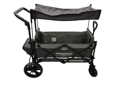 Shop Wonderfold X2 Push + Pull Double Stroller Wagon, 2021, Stone Gray at Goodbuygears